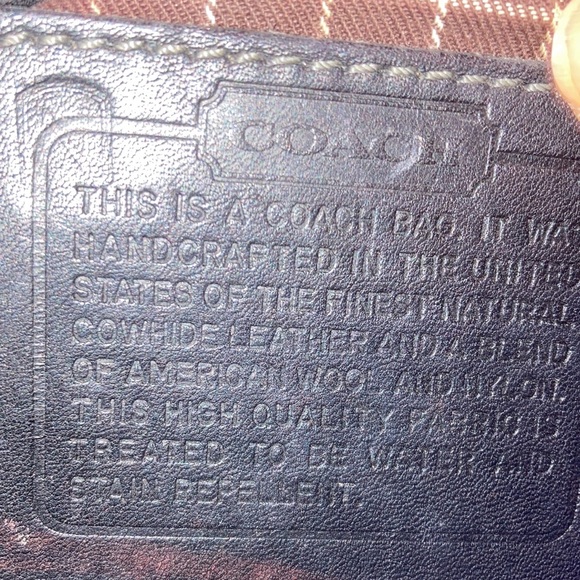 Herringbone Coach shoulder bag - Picture 5 of 6